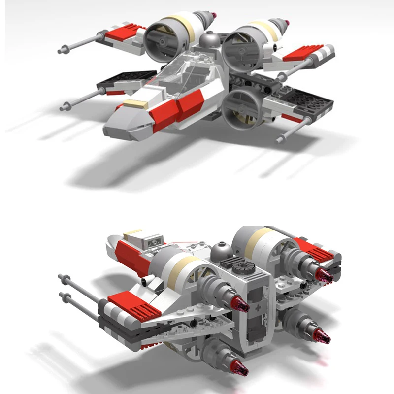 

Конструктор MOC истребитель самолет Дрон сопротивление истребитель самолёт X-Wing Космос войны идея конструктора игрушки для детей подарок на ...