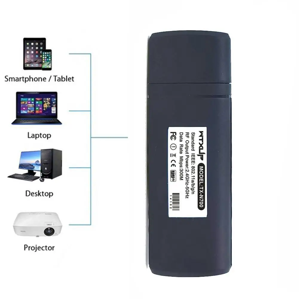 1 шт. USB WiFi адаптер для Samsung Smart TV Wi-Fi 300 м 2 4 г ТВ-тюнер-приемник сетевая карта 5G LAN