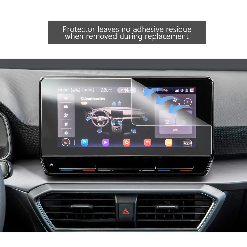 lfotpp pet screen protector for leon mk4 navi system 10 inch 2020 car multimedia radio display auto interior accessories free global shipping