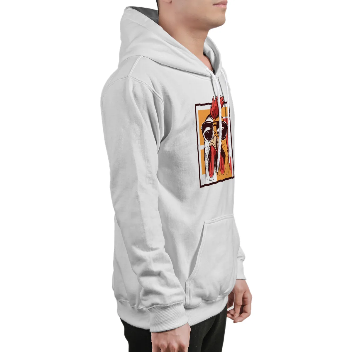 

Men's Hoodie Cool Chicken Chicken Lover GiftEssentials Cotton Fashion Retro Hip-Hop Sweat Homme 37357
