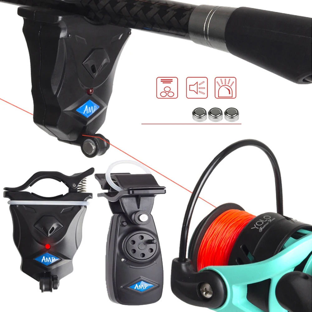

High Sensitive Fish Bite Alarm Fishing LED Electronic Light Signal Sound Alertor With Bright Light Fishing Accessories Pesca