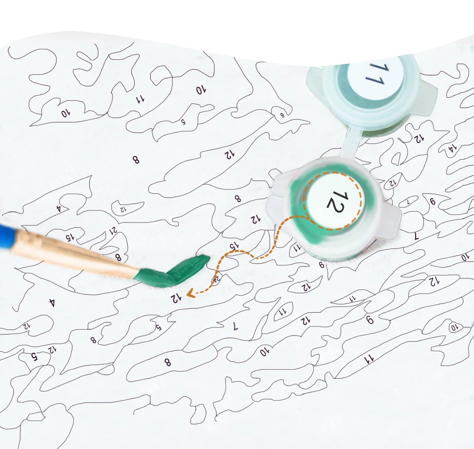 Набор для рисования по номерам на холсте Ван Гог Моне | Дом и сад