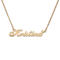 god with love heart personalized character necklace with name kristina for best friend jewelry gift