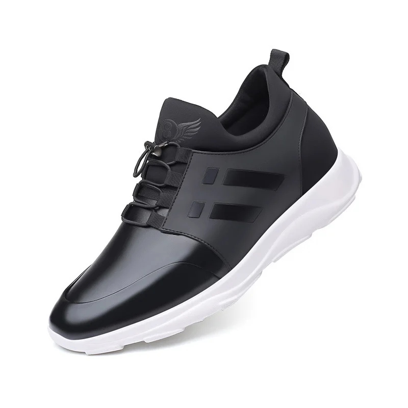 

oein 2020 Men's Sneakers Quality 6CM Increasing British Shoes New Breathable Summer Casual Sneakers Big Size Office Shoes Men