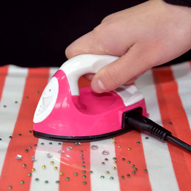 Мини Горячие железные Стразы машина аппликация flatback cristal Горячая фиксация