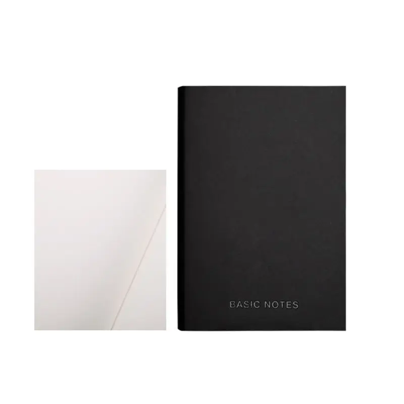 S-Blank Page Креативный блокнот черный кожаный чехол блокнот дневник планировщик Бизнес Стиль пустая линия страниц школьные офисные принадлежности - Цвет: S-Blank Page