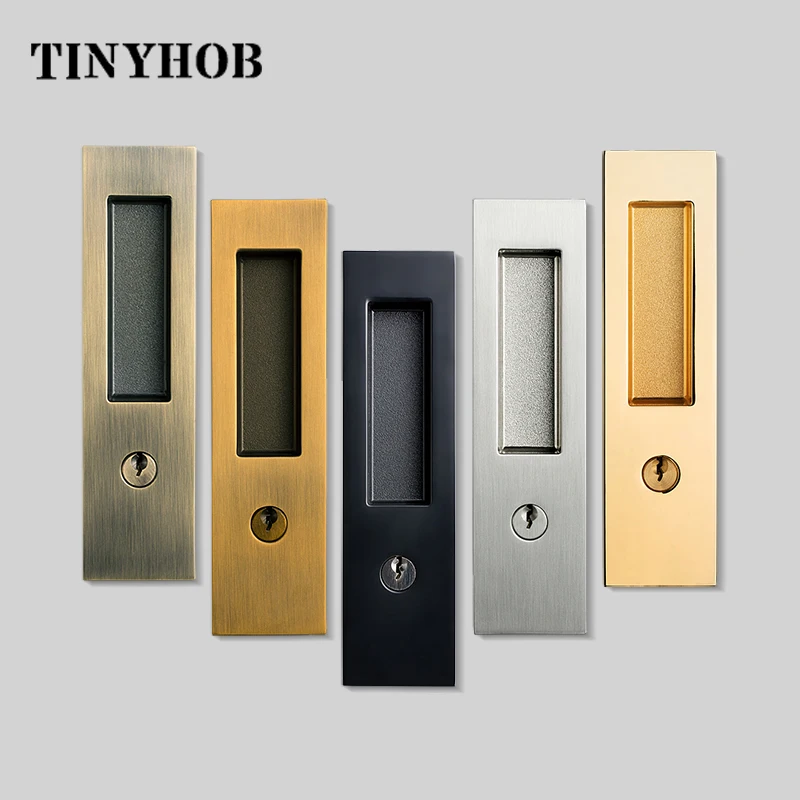 Простой скрытый раздвижной дверной замок дверная ручка в современном стиле