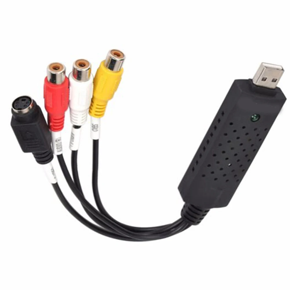 

USB 2,0 Аудио Видео VHS к DVD ПК преобразователь карта захвата адаптер для Win 10 USB аудио видео конвертер
