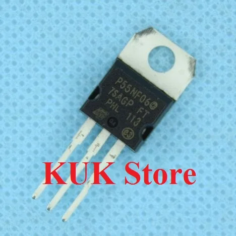 

Оригинальный 100% новый P55NF06 STP55NF06 TO-220 10 шт./лот