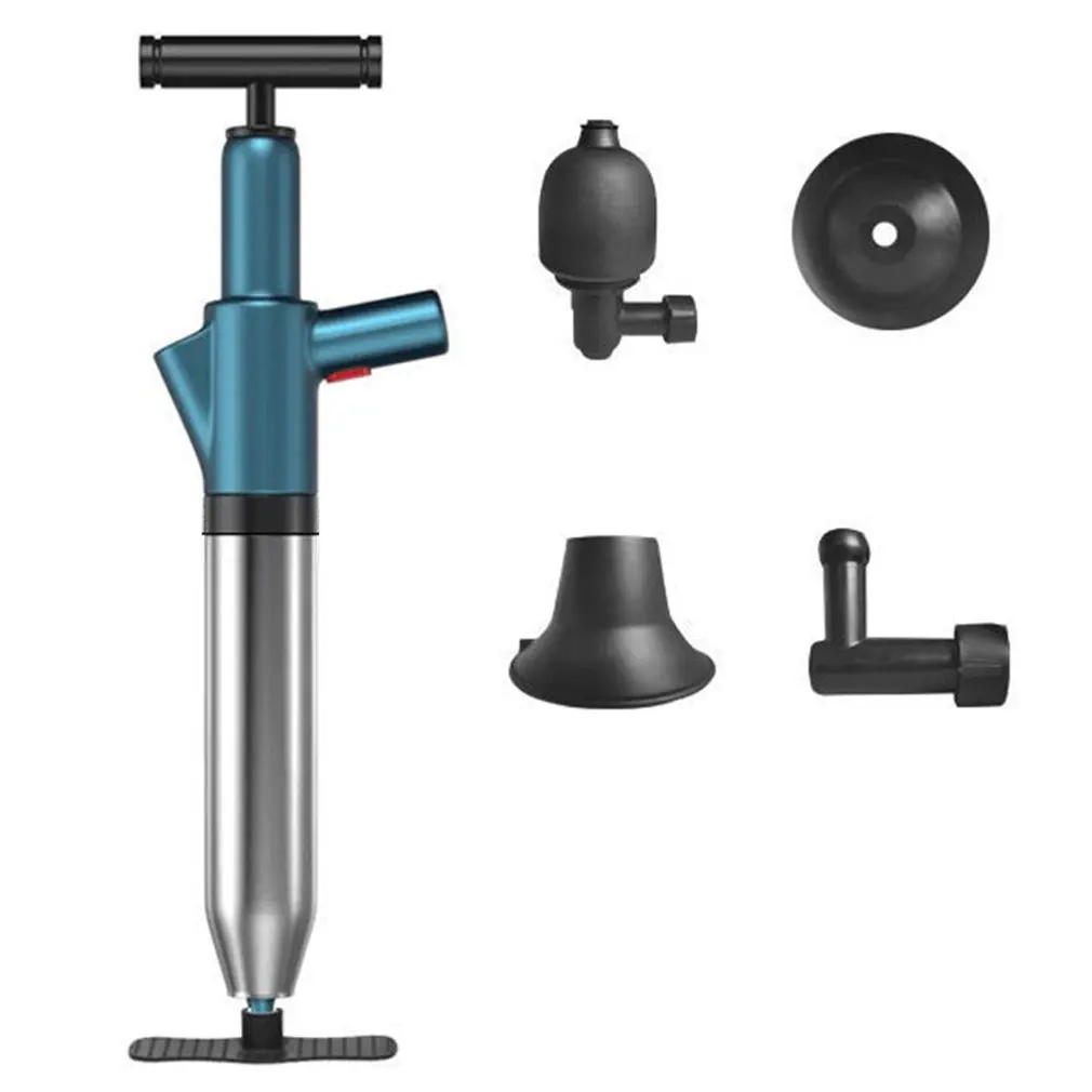 

Pipe Plunger Drain Clog Remover Multi-Function High Pressure Plunger Opener Pump For Toilets Bathroom Shower Sink Floor Drain