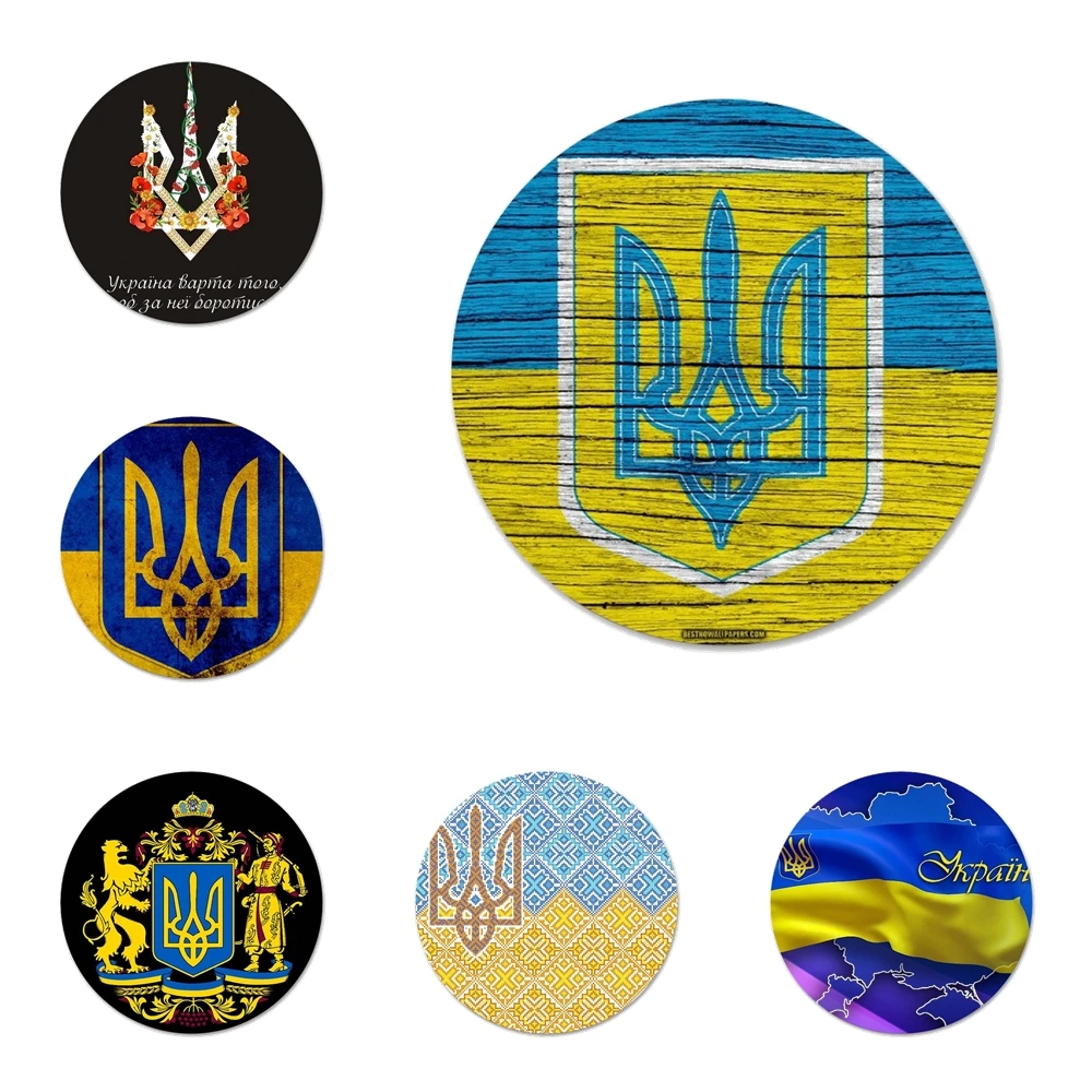 

Сохраняйте спокойствие и Украина Of Flag, кухонный Декор для дома, холодильник, магнитные наклейки, Открыватель для пива, колы 58 мм