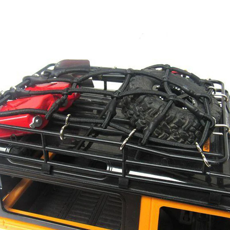 

Metal Front Bumper for MN D90 D91 D99S 1/12 RC Car with RC Car Parts Elastic Luggage Net for 1/12 MN D90 D99 MN99S