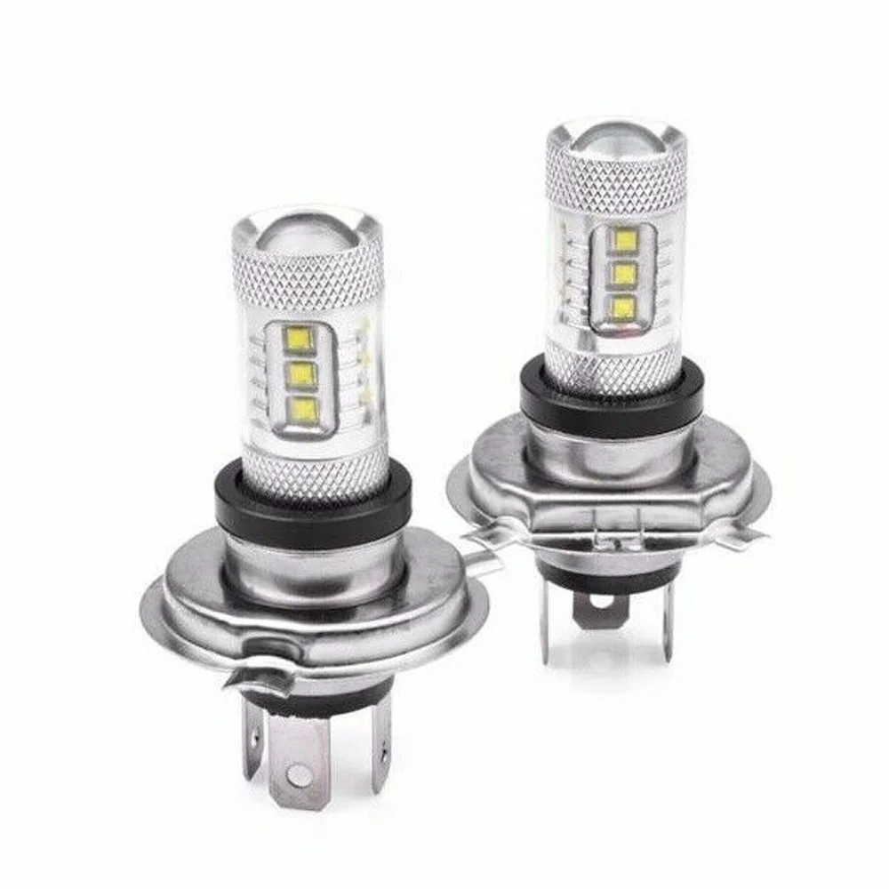 

2Pcs 8000K H4 9003 HB2 LED Car Headlight 80W High/Low Beam 90W DRL Headlamp Bulbs Fog Lights 1800LM DC 12V-24V