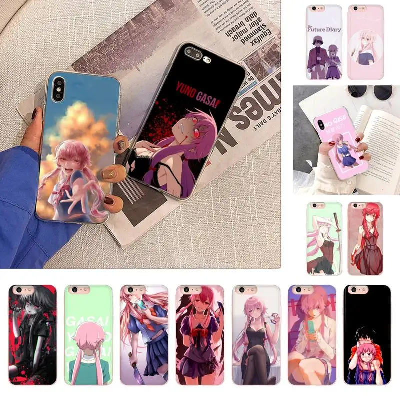 

Mirai Nikki Future Diary Gasai Yuno Phone Case for iPhone 11 12 13 mini pro XS MAX 8 7 6 6S Plus X 5S SE 2020 XR case
