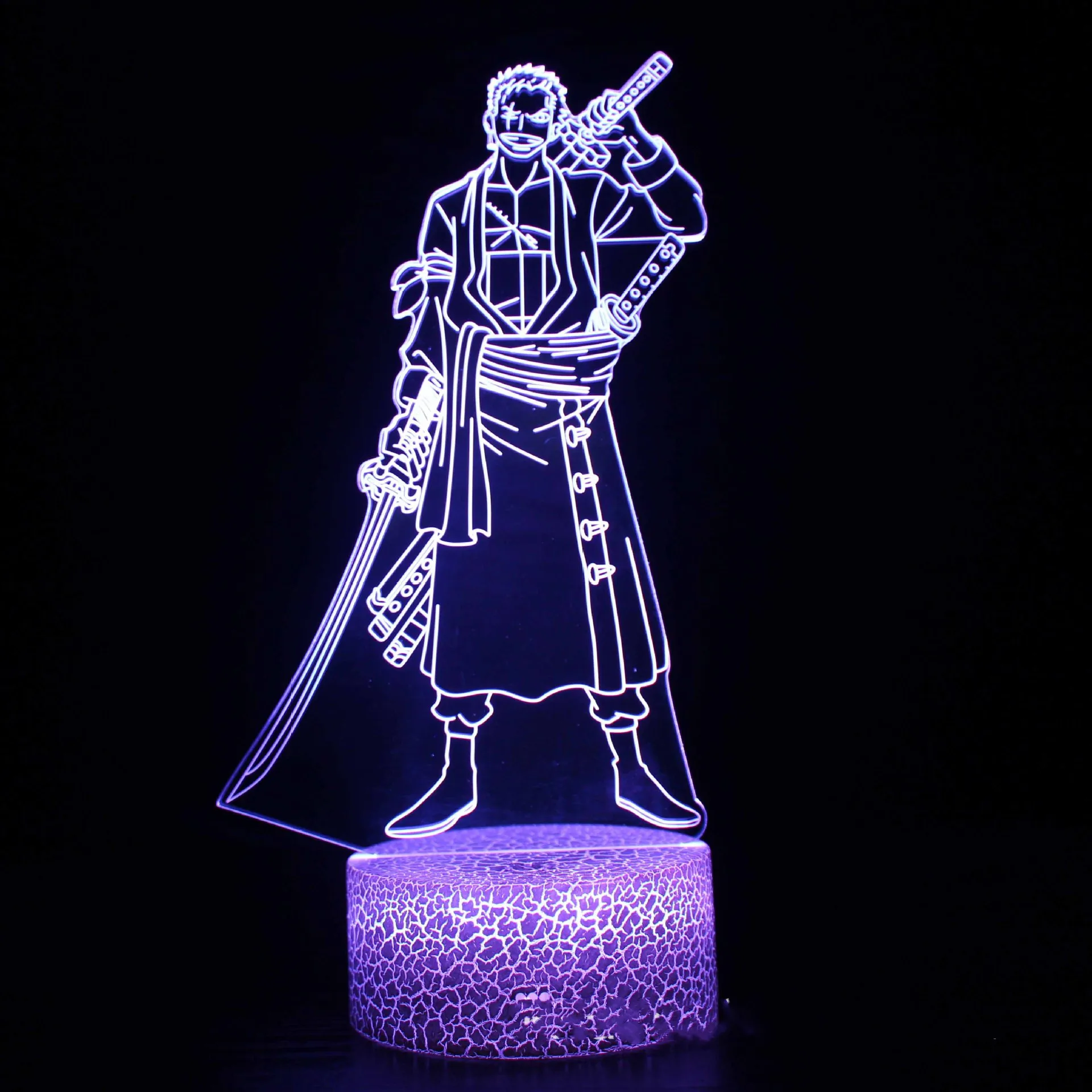 Светодиодный акриловый светильник в стиле аниме мультяшная настольная лампа для