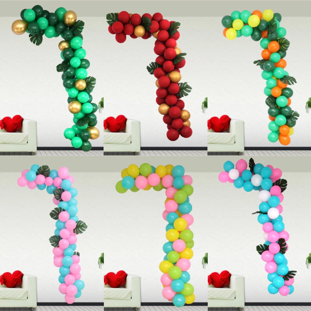 Разноцветные латексные воздушные шары на день рождения лето тематика свадьбы