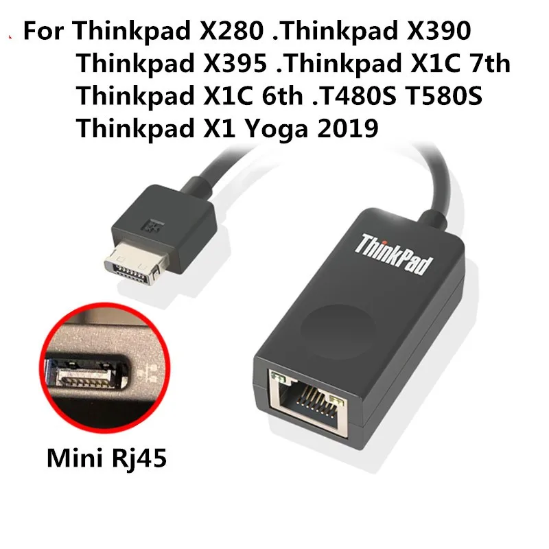 Оригинальный кабель Ethernet мини-дисплей RJ45 для Lenovo Thinkpad X1 Carbon 4X90F84315/04X6435 4X90Q84427 |