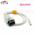 5 шт.лот MINI VCI V13.00.022 интерфейс для TOYOTA TIS Techstream Minivci FT232RL чип J2534 OBDII OBD2 диагностический инструмент