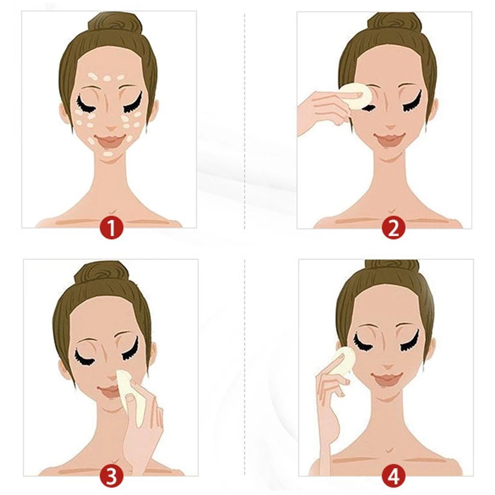 5 шт. квадратные круглые мягкие косметические слоеные ватные диски для снятия