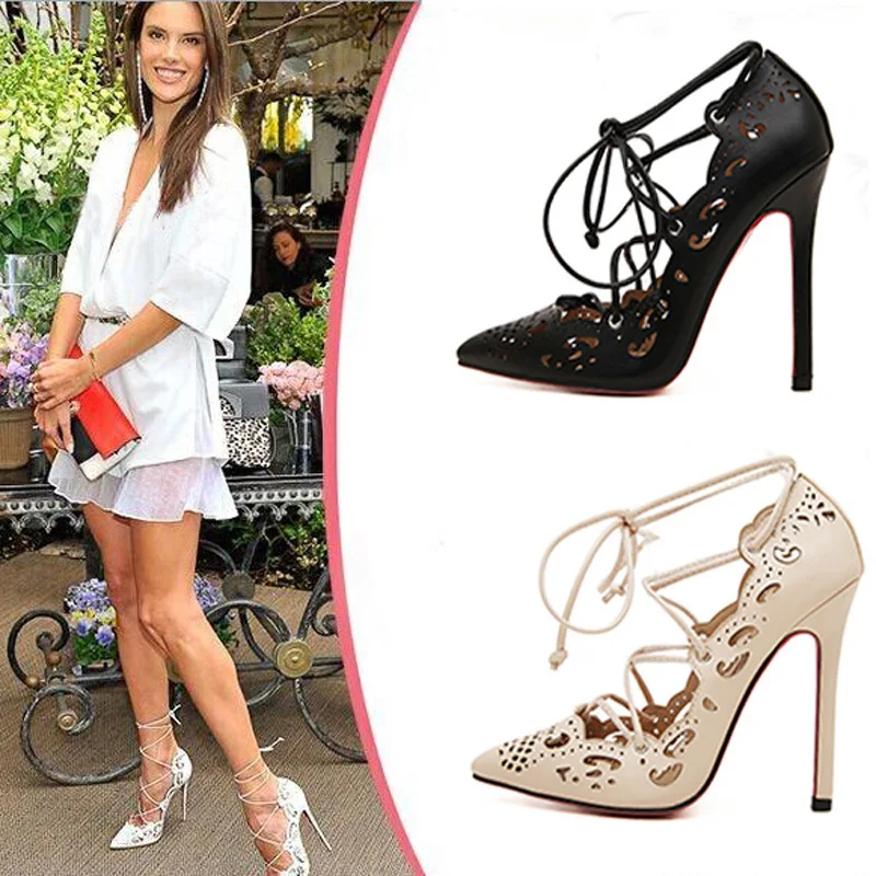 Женские леопардовые сандалии на высоком каблуке Большие размеры 35 43 Пикантные