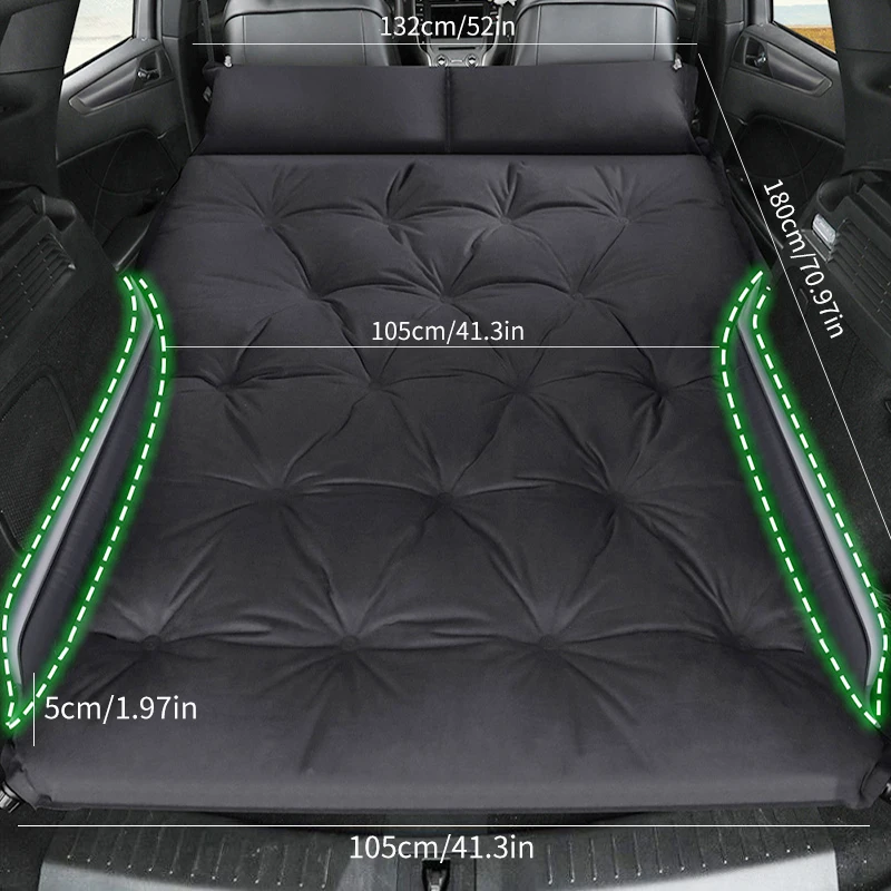 

Car Back Seat Mattress Car Inflatable Travel Bed Mattress Multifunctional Sofa Pillow Outdoor Camping Cushion