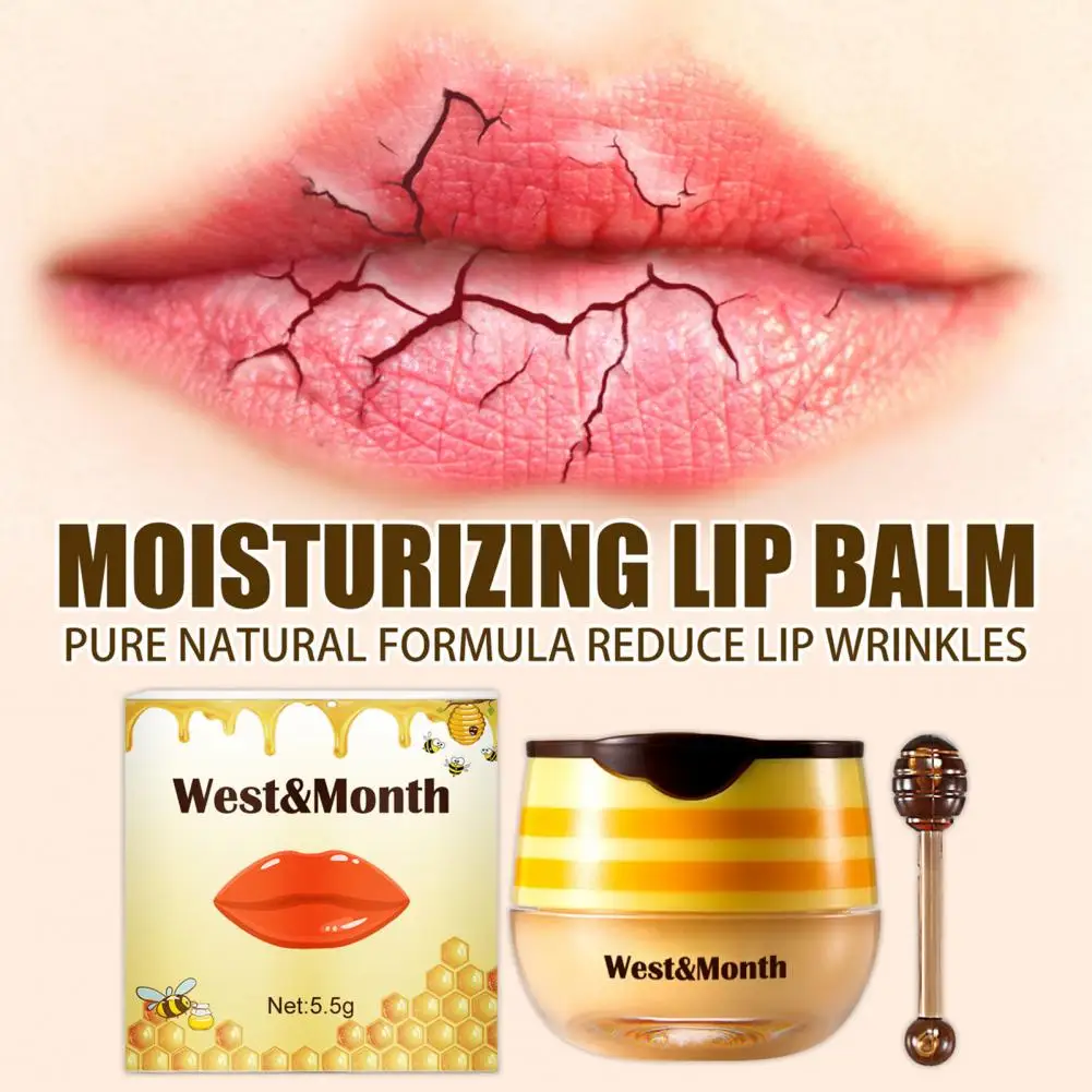 5 г функциональный увлажняющий бальзам для губ с Пчелкой медовый горшок