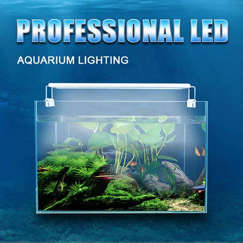 Светодиодный светильник для аквариума выдвижная приглушаемая лампа с клипсой 5