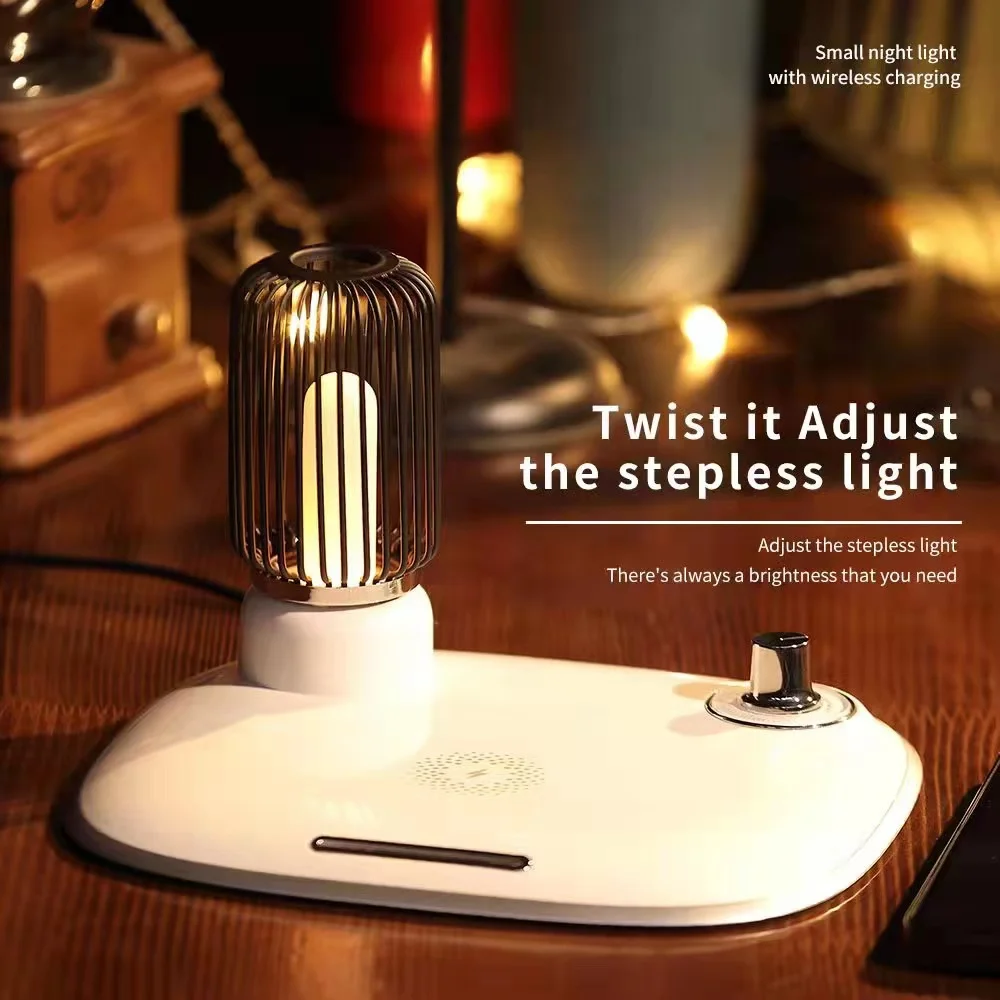 15w qi fast wireless charger mobile phone charging creative night light for iphone and android mobile phone charging stand free global shipping