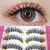 lashes 10 pairs 3d faux mink lashes fluffy soft wispy volume natural long false eyelashes eye lashes reusable eyelashs makeup