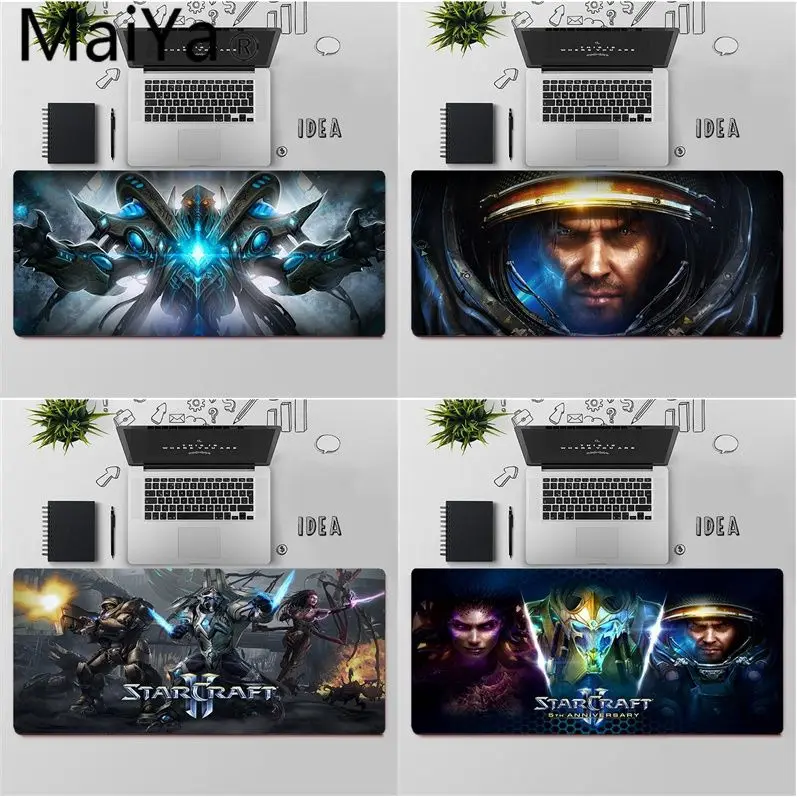 

Maiya Top Quality starcraft 2 Rubber Mouse Durable Desktop Mousepad Free Shipping Large Mouse Pad Keyboards Mat