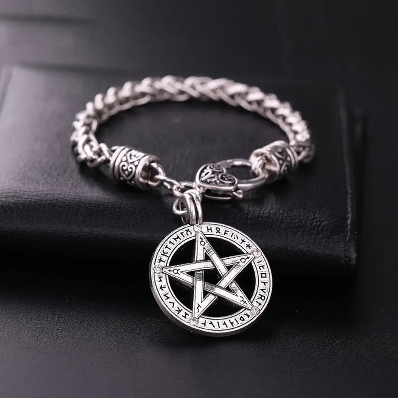 

Personality Trend Six Pointed Star Pendant Men's Fashion Hip Hop Punk Style Necklace Daily Party Jewelry Gift