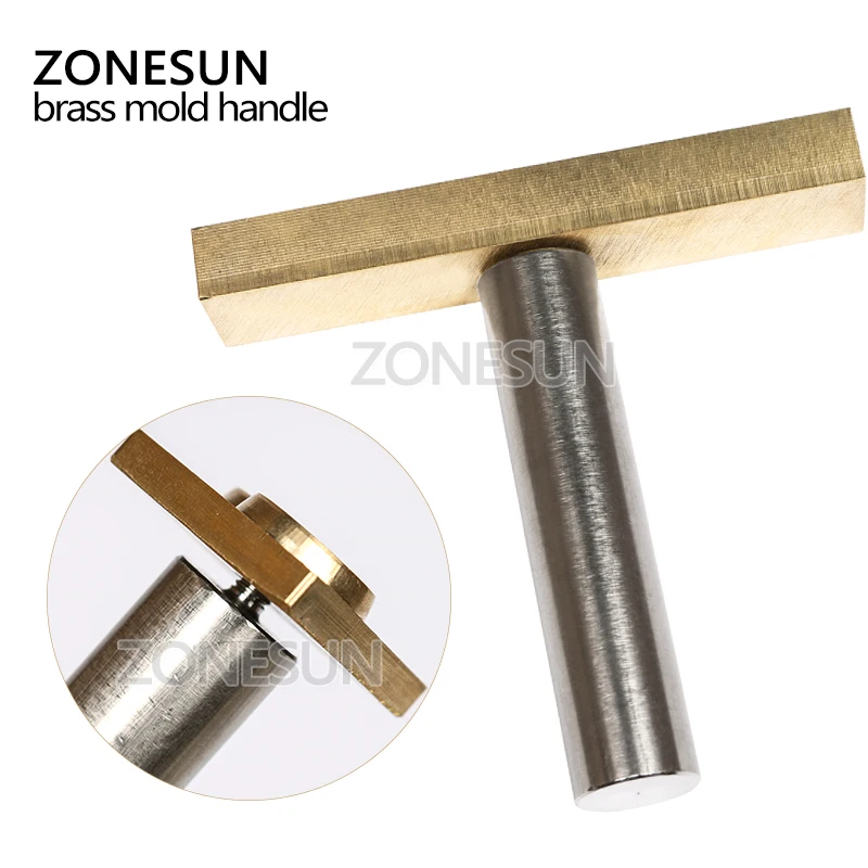 ZONESUN молотковая ручка из нержавеющей стали для кожевенного тиснения (Холодный