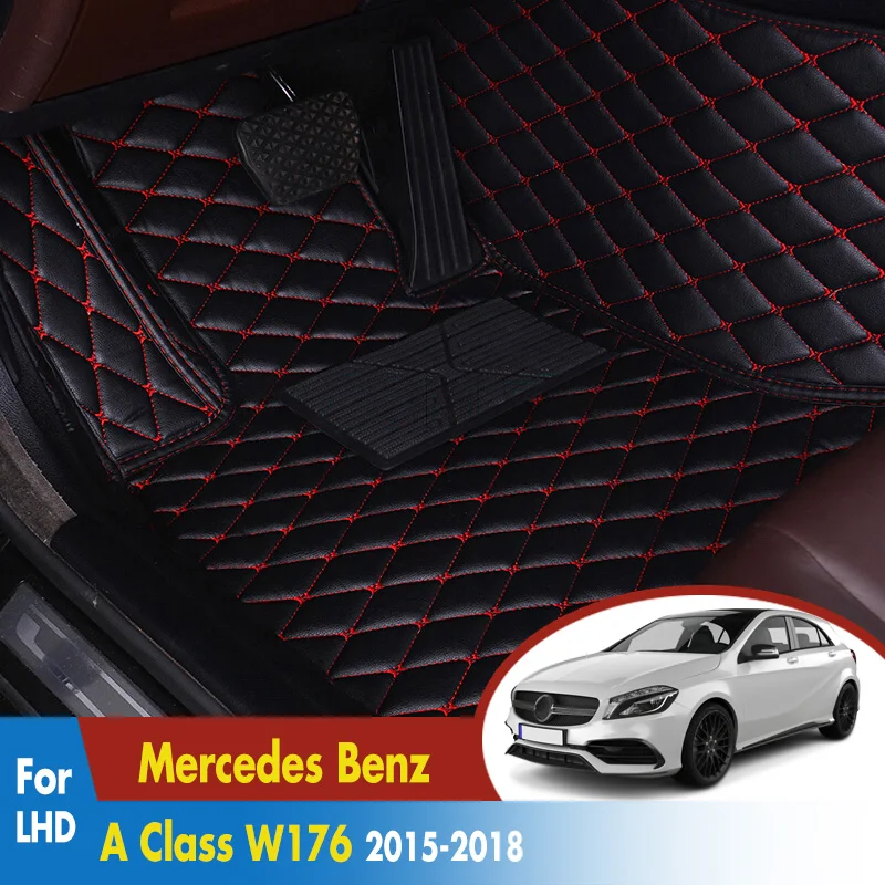 

Автомобильный коврик для Mercedes Benz A Class W176 2015 2016 2017 2018 на заказ ковер Авто аксессуары для интерьера автомобильный Стайлинг Автомобильный Кове...