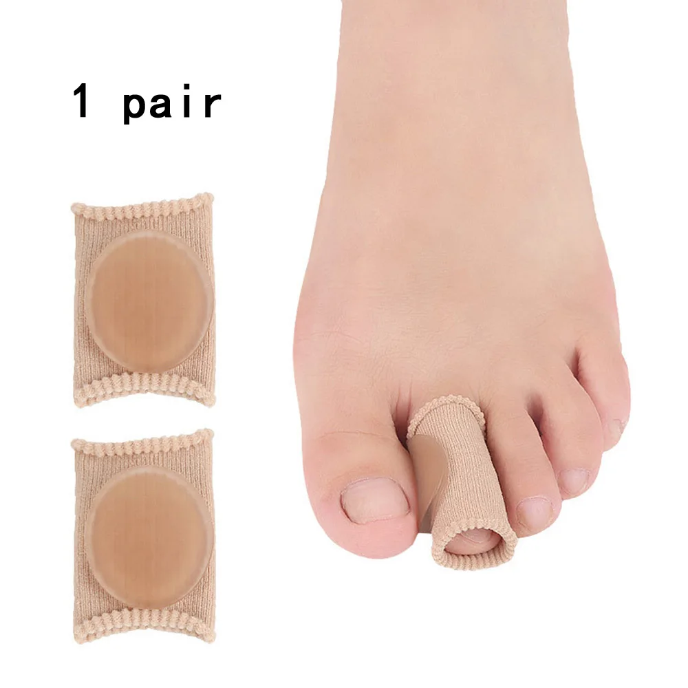 

2pcs Gel Tube Fabric Calluses Health Care Pedicure Tools Divider Bunion Adjuster Pain Relief Finger Separators Corrector Toe
