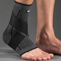80hot 1 piece ankle support soft anti slip nylon stretch arch support men compression bandage ankle support foot protector foot