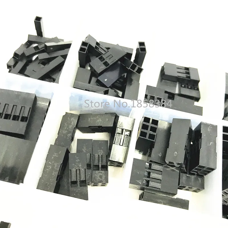 130 шт набор Dupont с коробкой 1 P/2 P/3 P/4 P/5 P/6 P/2*2/2*3/2*4/2 * 5Pin корпус пластиковый терминал