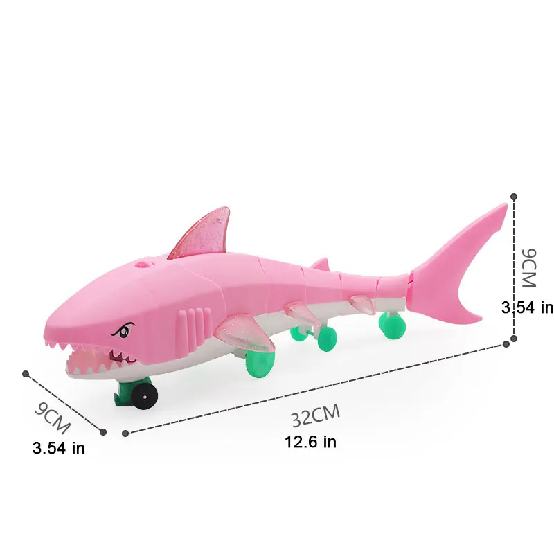 Светодиодный электронный механический Акула электрический светится в темноте