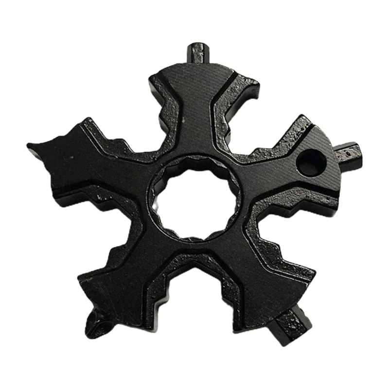 

Multifunctional Portable Snowflake Wrench Multi Tool Alloy Bottle Opener Kit Y5GD