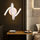 Светодиодный настенный светильник, прикроватный светильник, светильник для внутренней спальни, прикроватный декоративный светильник, 85-240 В, светильник для спальни, гостиной