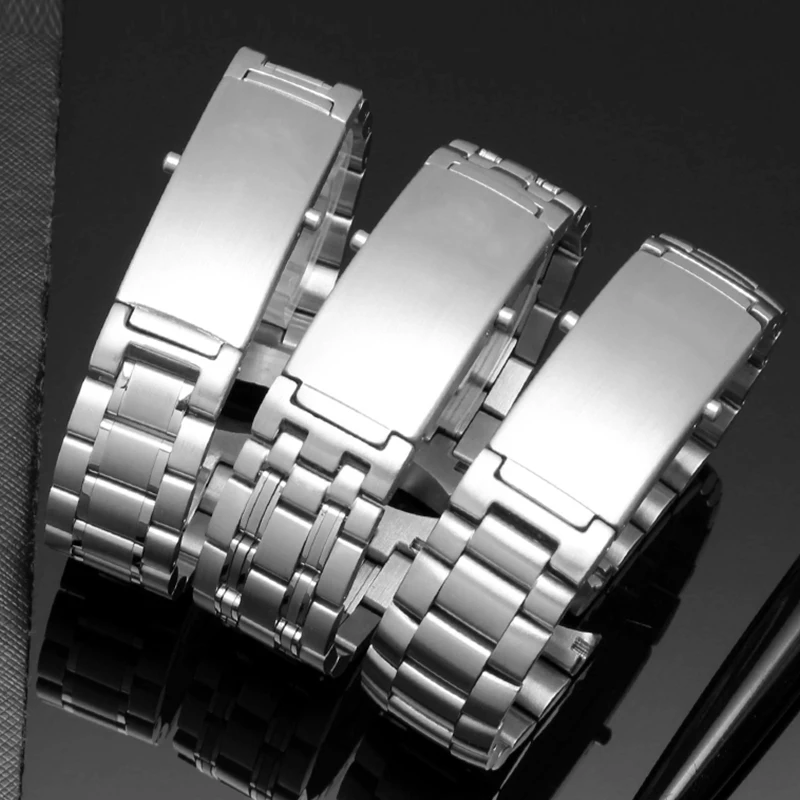 Браслет из нержавеющей стали 316L для часов Omega серебристый ремешок с изогнутым