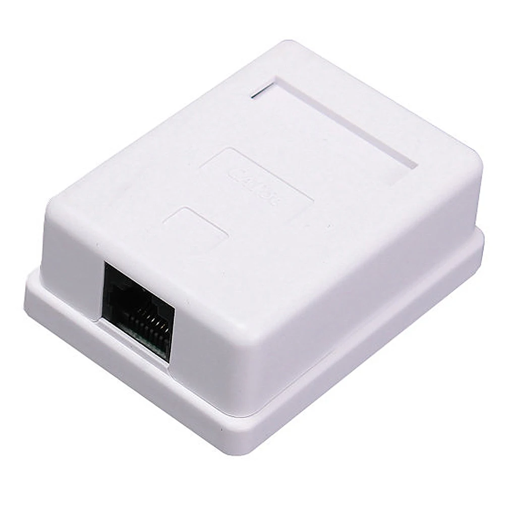 

Соединительный белый Удлинительный кабель RJ45, информационный модуль, один порт Ethernet, настольный сетевой соединитель, неэкранированный