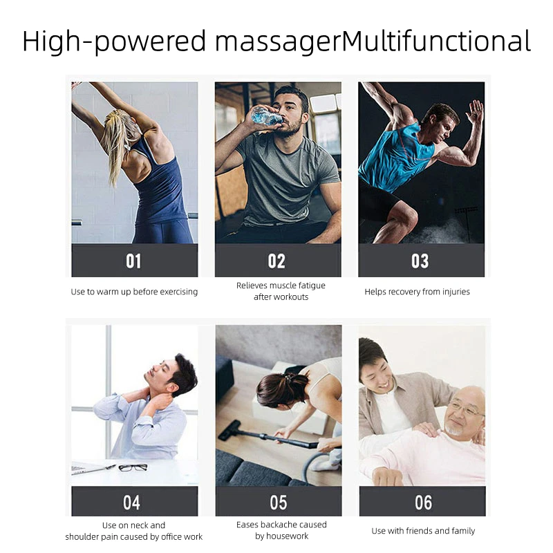 

Massage Gun Deep Tissue Percussion Muscle Massager For Pain Relief 30 Speeds LCD Touch Display Fascia Gun Electric Body Massager