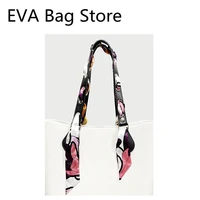 for obag tote long handles strap belt black with silk scarf accessory new style 2021
