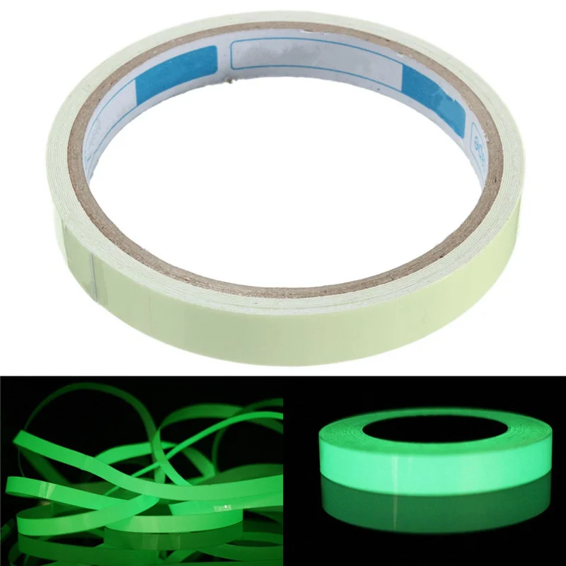 

10M 10mm Luminous Tape Self-adhesive Warning Tape Night Vision Glow In Dark Safety Security Home Decoration Tapes