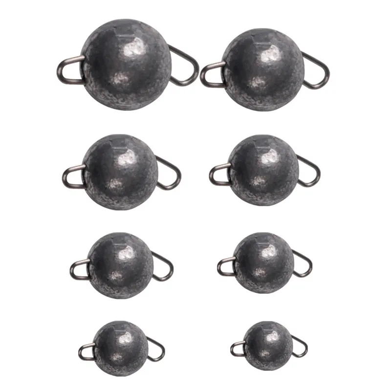 5 шт. Новое свинцовое грузило рыболовное снаряжение круглая игла рыболовная