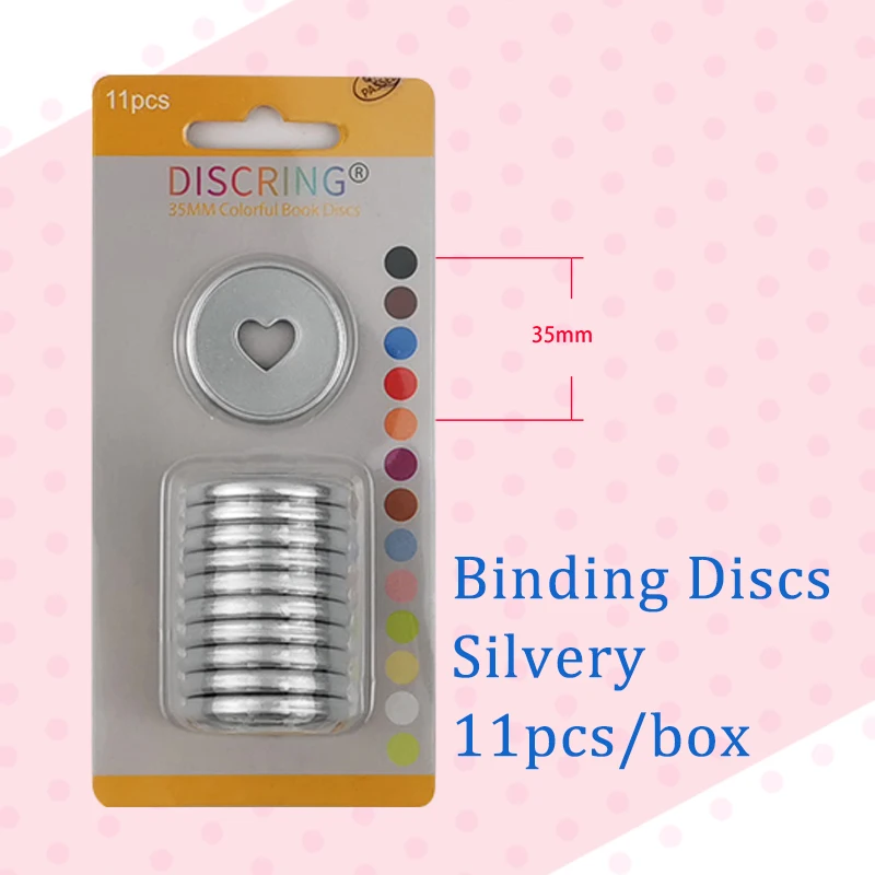 11 шт./1 коробка пластиковые Матовые переплетные диски 35 мм | Канцтовары для офиса и