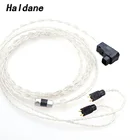 Холдейн Hi-Fi 1,2 м АСРАОТ сбалансированный с серебряным покрытием наушников обновления замена кабеля для MH-NH205 FitEar MH334 MH335DW togo334