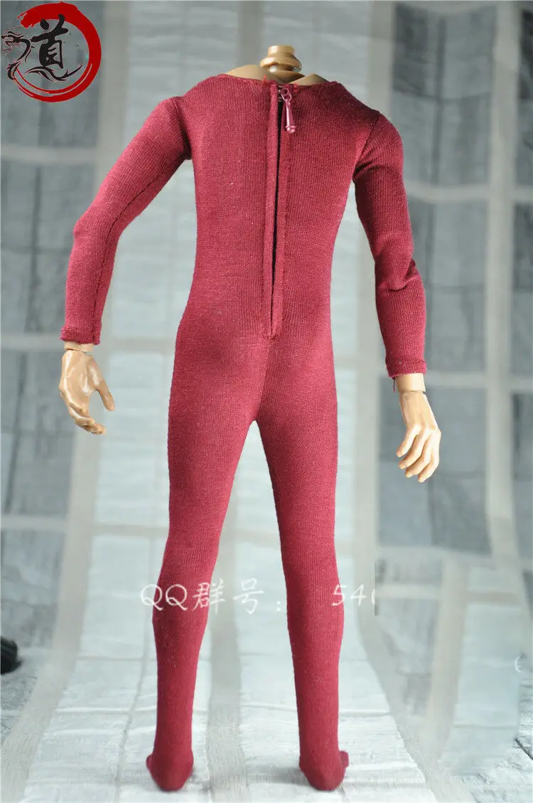 

Custom DIY For 12" HT Toy Male Figure 1/6 Scale Red Elastic bodysuit Clothing