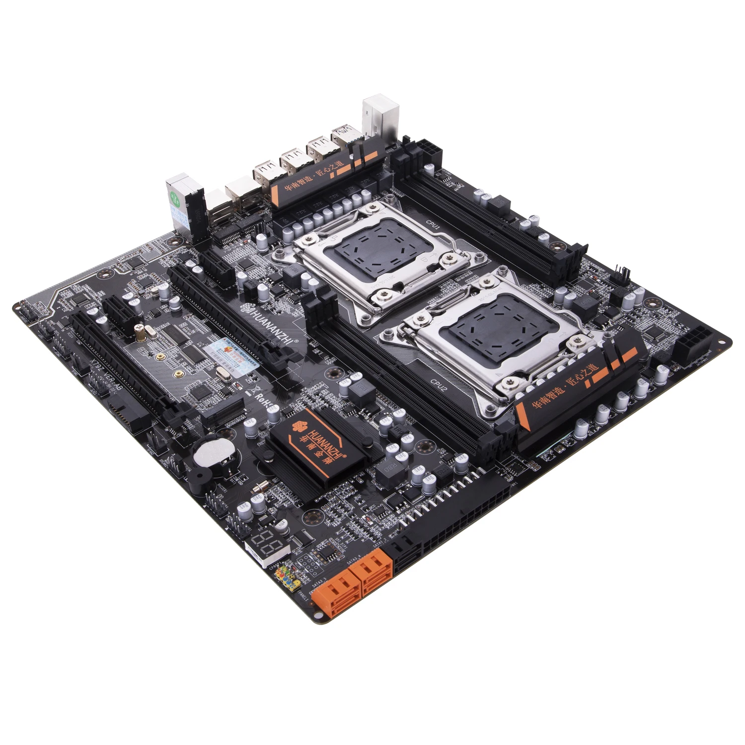 Kaufen HUANANZHI X79 4D Dual CPU X79 Motherboard Für Intel X79 LGA 2011 E5 DDR3 1333 1600 1866MHz 128GB PCI-E SATA3 USB 3,0 E-ATX