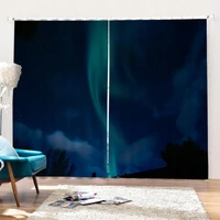 winter curtain aurora iceland natural phenomenon northen environment wall decoration curtains